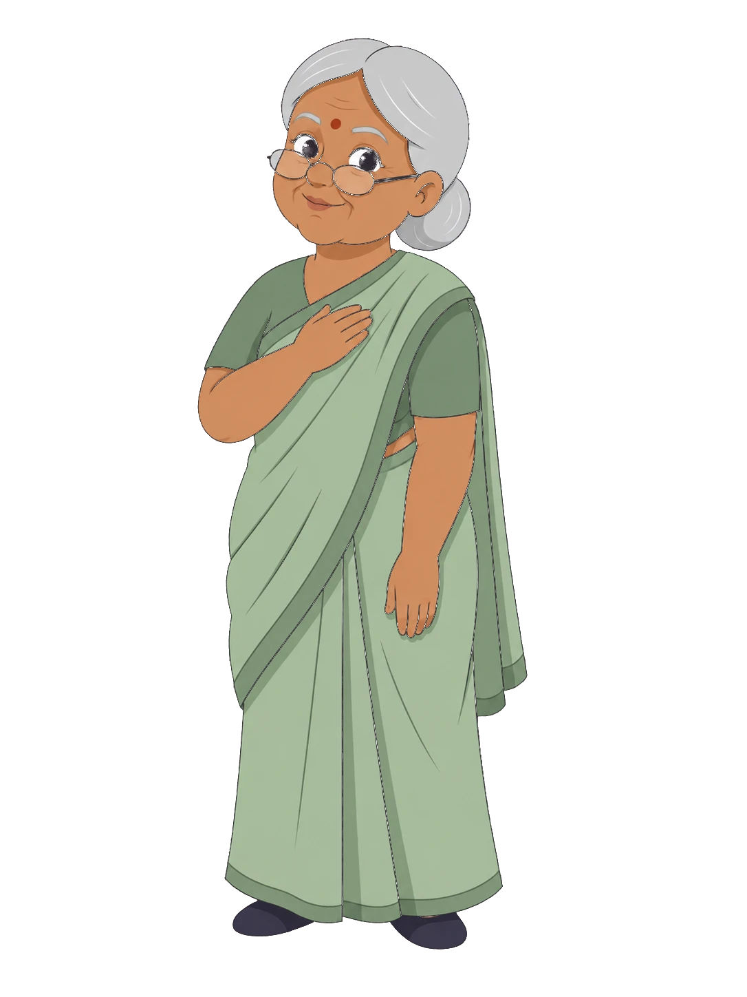 Dadi smiling warmly as she answers Truffle
